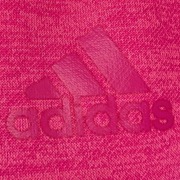 Adidas Women Bright Neon Pink Climawarm Drawstring Hoodie Sweater Sweatshirt XS - Picture 8 of 11